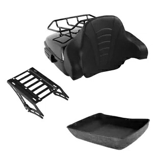 ブラックチョップドトランクバックレストマウント ハーレーツアーパックロードグライドFLTR 14-24に適合 Black Chopped Trunk Backrest Mount Fit For Harley Tour Pak Road Glide FLTR 14-24 【並行輸入品】 74,415円