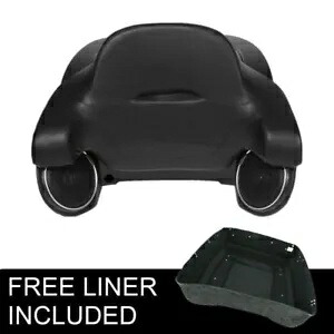 マットブラックキングツアートランク背もたれパッドスピーカーハーレーロードキング14-24に適合 Matte Black King Tour Trunk Backrest Pad Speakers Fit For Harley Road King 14-24 【並行輸入品】｜カスタムパーツ WORLD倉庫