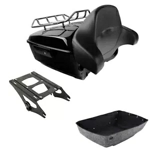キングパック トランクラック バックレストマウント ハーレーロードキング ツアーパック 14-2024 USに適合 King Pack Trunk Rack Backrest Mount Fit For Harley Road King Tour Pak 14-2024 US 【並行輸入品】