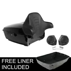 ブラックキング トランクバックレストスピーカー ハーレーツアーパックパックロードグライド14-24に適合 Black King Trunk Backrest Speakers Fit For Harley Tour Pak Pack Road Glide 14-24 【並行輸入品】