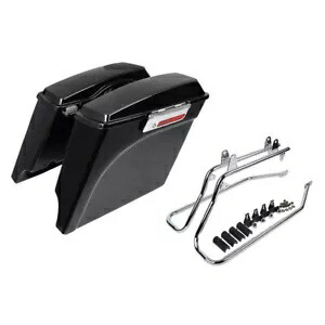 ストレッチサドルバッグスピーカー蓋変換ブラケットハーレーソフテイル 84-17 に適合 Stretched Saddlebags Speaker Lid Conversion Bracket Fit For Harley Softail 84-17 【並行輸入品】