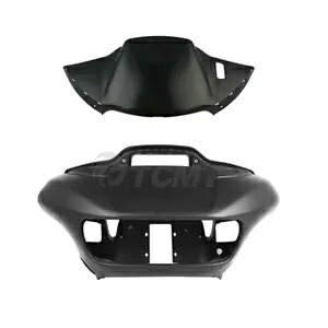 マットブラックインナー&アウターフェアリングエアダクトハーレーロードグライド2015-2024に適合 Matte Black Inner & Outer Fairings Air Duct Fit For Harley Road Glide 2015-2024 【並行輸入品】
