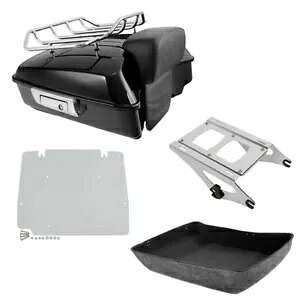 みじん切りトランクパッドマウントラックプレート ハーレーエレクトラストリートグライド 2014-2024 に適合 Chopped Trunk Pad Mount Rack Plate Fit For Harley Electra Street Glide 2014-2024 【並行輸入品】