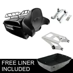 キングトランクバックレストラックマウントドッキングフィットハーレーツアーパックロードグライド14-24 King Trunk Backrest Rack Mount Docking Fit For Harley Tour Pak Road Glide 14-24 【並行輸入品】