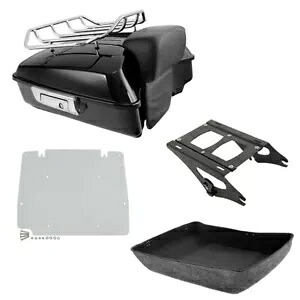 みじん切りトランクバックレストマウントラックプレートハーレーツアーツーリング 2014-2024 23 に適合 Chopped Trunk Backrest Mount Rack Plate Fit For Harley Tour Touring 2014-2024 23 【並行輸入品】|カスタムパーツ WORLD倉庫