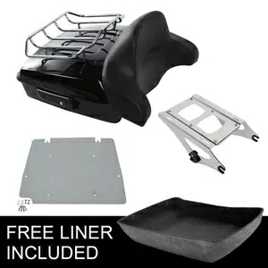チョップドパック トランク バックレスト ラック マウント ハーレー ツーリング ロード グライド 2014-24 に適合 Chopped Pack Trunk Backrest Rack Mount Fit For Harley Touring Road Glide 2014-24 【並行輸入品】