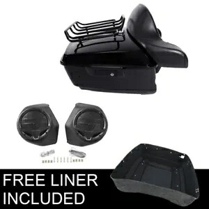 キングパック トランク バックレスト スピーカー ハーレー ツアー パック ストリート グライド 2014-2024 に適合 King Pack Trunk Backrest Speaker Fit For Harley Tour Pak Street Glide 2014-2024 【並行輸入品】