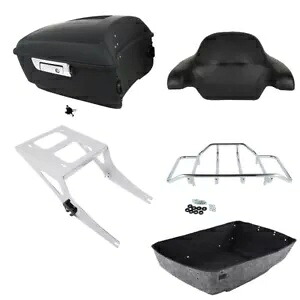 マットキングパック トランク背もたれマウントラック ハーレーツアーパック ファットボーイ 08-17に適合 Matte King Pack Trunk Backrest Mount Rack Fits For Harley Tour Pak Fat Boy 08-17 【並行輸入品】