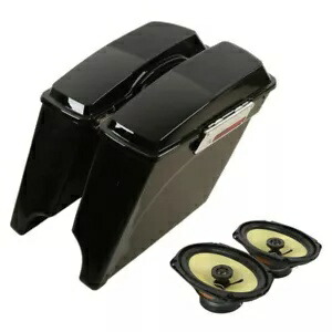5インチ ストレッチハードサドルバッグ 6X9インチ スピーカー ハーレーエレクトラグライド 1993-2013に適合 5\