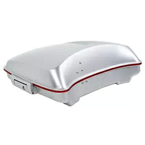 レイザー トランク ハーレー ロード グライド 2014-2024 キャンディ レッド シルバー ハニカム フェードに適合 Razor Trunk Fit For Harley Road Glide 2014-2024 Candy Red Silver Honeycomb Fade 【並行輸入品】