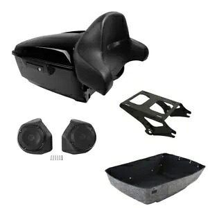 キングパック トランクマウントスピーカー バックレスト ハーレーツアーパックツーリング 14-2024用 King Pack Trunk Mount Speakers Backrest Fit For Harley Tour Pak Touring 14-2024 【並行輸入品】