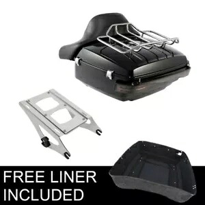 キング トランク パッド ラック LED テールライト ハーレー ツアー パック ウルトラ リミテッド 2014-24 に適合 King Trunk Pad Rack LED Tail Light Fit For Harley Tour Pak Ultra Limited 2014-24 【並行輸入品】