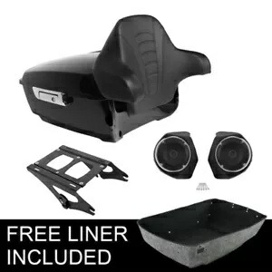 キングトランク リアスピーカーマウントラック ハーレーツアーパックロードキング 2014-2024用 King Trunk Rear Speakers Mount Rack Fit For Harley Tour Pak Road King 2014-2024 【並行輸入品】