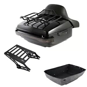 キングパック トランク背もたれ 荷物マウントラックライト ハーレーロードキング 14-24用 King Pack Trunk Backrest Luggage Mount Rack Light Fit For Harley Road King 14-24 【並行輸入品】