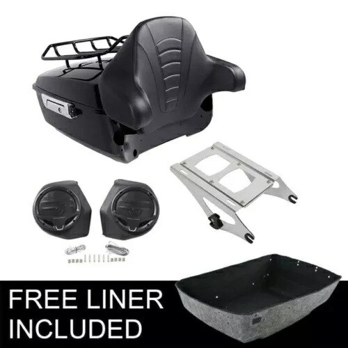 キングトランクバックレスト荷物スピーカーマウントハーレーツアーパックツーリング 14-24 に適合 King Trunk Backrest Luggage Speakers Mount Fit For Harley Tour-Pak Touring 14-24 【並行輸入品】