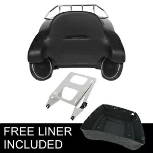 キング トランク 荷物スピーカー マウント ラック ハーレー ロード ストリート グライド 2014-24 に適合 King Trunk Luggage Speakers Mount Rack Fit For Harley Road Street Glide 2014-24 【並行輸入品】