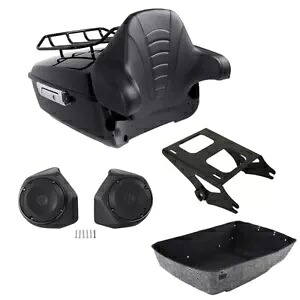 キングパック トランクマウントパッドスピーカー ハーレーツアーパック ストリートグライド 2014-2024用 King Pack Trunk Mount Pad Speaker Fit For Harley Tour Pak Street Glide 2014-2024 【並行輸入品】｜カスタムパーツ WORLD倉庫