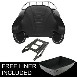 マットトランクバックレストラックスピーカーマウントハーレーツアーパックツーリング14-2024に適合 Matte Trunk Backrest Rack Speakers Mount Fit For Harley Tour-Pak Touring 14-2024 【並行輸入品】
