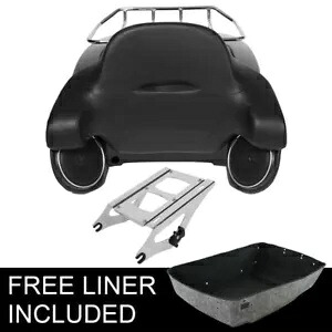 マットキング トランク バックレスト スピーカー マウント ラック ハーレー ストリート グライド 14-2024 に適合 Matte King Trunk Backrest Speaker Mount Rack Fit For Harley Street Glide 14-2024 【並行輸入品】