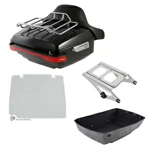 キングトランクバックレスト LED ライトマウントプレートハーレーツアーパックツーリング 14-24 に適合 King Trunk Backrest LED Light Mount Plate Fit For Harley Tour Pak Touring 14-24 【並行輸入品】