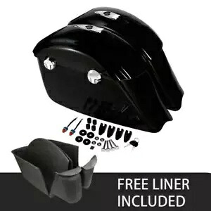 サドルバッグ電子ラッチオーディオ蓋ライナーインディアンチーフテン 2014-2018 に適合 Saddlebag Electronic Latches Audio Lid Liners Fit For Indian Chieftain 2014-2018 【並行輸入品】
