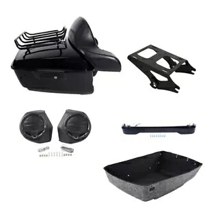 キングトランクバックレストマウントライトスピーカーハーレーツーリングロードグライド14-24に適合 King Trunk Backrest Mount Light Speakers Fit For Harley Touring Road Glide 14-24 【並行輸入品】