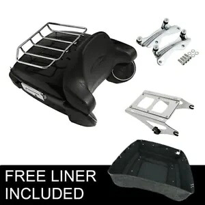キング トランク パッド LED ライト ラック スピーカー マウント ドッキング ハーレー ツーリング 14-24 用 King Trunk Pad LED Light Rack Speaker Mount Docking Fit For Harley Touring 14-24 【並行輸入品】
