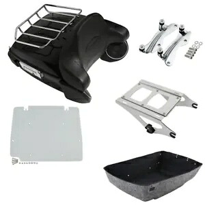 King トランクパッド LED ライトラックスピーカープレートマウントドッキングフィットツーリング 14-24 King Trunk Pad LED Light Rack Speakers Plate Mount Docking Fit For Touring 14-24 【並行輸入品】|カスタムパーツ WORLD倉庫
