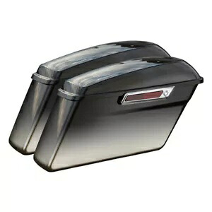 ハードサドルバッグはハーレーツーリングエレクトラグライド2014-2024ブラックアースフェードに適合します。 Hard Saddlebags Fits For Harley Touring Electra Glide 2014-2024 Black Earth Fade 【並行輸入品】