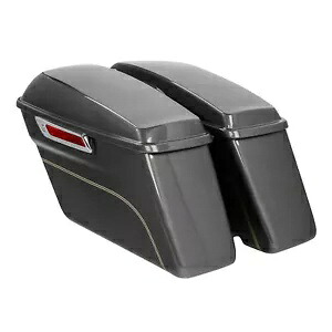 ハードサドルバッグ ハーレーストリート ロードキンググライド 2014-2024 インダストリアルグレーに適合 Hard Saddlebags Fit For Harley Street Road King Glide 2014-2024 Industrial Gray 【並行輸入品】｜カスタムパーツ WORLD倉庫