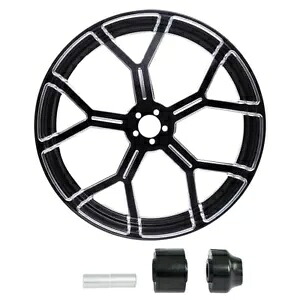 23 インチ フロント ホイール リム シングルディスク ハブ付き ハーレー ツーリング ロード グライド 08-2024 に適合 23" Front Wheel Rim w/ Single Disc Hub Fit For Harley Touring Road Glide 08-2024 【並行輸入品】｜カスタムパーツ WORLD倉庫