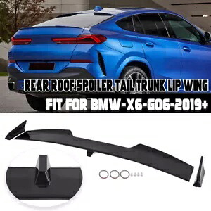 2020-2024 BMW X6 X6M G06 光沢のある黒のルーフテールトランクスポイラーウイングリップ 3 個 For 2020-2024 BMW X6 X6M G06 Glossy black Roof Tail Trunk Spoiler Wing Lip 3PCS 【並行輸入品】|カスタムパーツ WORLD倉庫