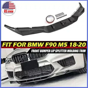 BMW F90 M5 R ?スタイルカーボンファイバールックフロントバンパーリップスポイラースプリッター 18 ? 20 FOR BMW F90 M5 R~STYLE CARBON FIBER LOOK FRONT BUMPER LIP SPOILER SPLITTER 18~20 【並行輸入品】