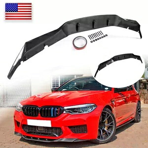 2018 ? 20 BMW F90 M5 R スタイルカーボンファイバーフロントバンパーリップスポイラースプリッター米国 FOR 2018~20 BMW F90 M5 R STYLE CARBON FIBER FRONT BUMPER LIP SPOILER SPLITTER US 【並行輸入品】|カスタムパーツ WORLD倉庫