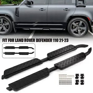 ディフェンダー 110 L851 4 ドア 2020-2024 ランニングボードサイドステップナーフバー 2 個に適合 Fits Defender 110 L851 4 Doors 2020-2024 Running Boards Side Step Nerf Bars 2PCS 【並行輸入品】