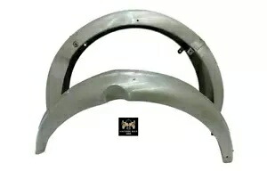 BSA A7 リジッドモデル 1948 マッドガードセット ロースチール/ファースト用 BSA A7 RIGID MODEL 1948 MUDGUARD SET RAW STEEL/ FIRT FOR 【並行輸入品】｜カスタムパーツ WORLD倉庫