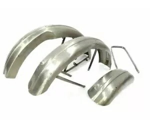 Triumph T90 Raw フロント & リア マッドガード セット + ステー/適合車種 Triumph T90 Raw Front & Rear Mudguards Set + Stays/FIT FOR 【並行輸入品】|カスタムパーツ WORLD倉庫