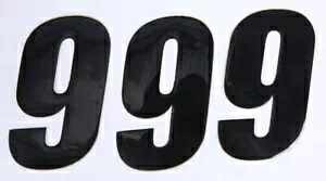 D'COR 45-24-9 4インチ ナンバー3/PK D'COR 45-24-9 4in Number 3/PK 【並行輸入品】｜カスタムパーツ WORLD倉庫