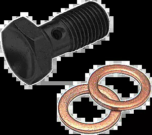 GOODRIDGE P775-03BK バンジョーボルト - 3/8-24 - シングル - ブラック GOODRIDGE P775-03BK Banjo Bolt - 3/8-24 - Single - Black 【並行輸入品】|カスタムパーツ WORLD倉庫