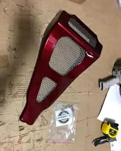 OS&D アドバンブラック ハード キャンディ ホットロッド レッド フレーク ABS チン スポイラー ハーレー 09-16 用 OS&D Advanblack Hard Candy Hot Rod Red Flake ABS Chin Spoiler for Harley 09-16 【並行輸入品】