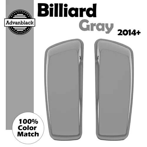 ビリヤード グレー ストレッチ サドルバッグ蓋 ハーレー ストリート ロード グライド スペシャル 14+ Billiard Gray Stretch Saddlebag Lids For Harley Street Road Glide Special 14+ 【並行輸入品】