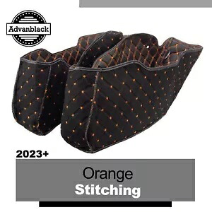 サドルバッグ ライナー オレンジ ステッチ '23-'24 CVO モデル & 24 ストリート ロード グライドに適合 Saddlebag Liners Orange Stitching Fits '23-'24 CVO Model & 24 Street Road Glide 【並行輸入品】 55,660円