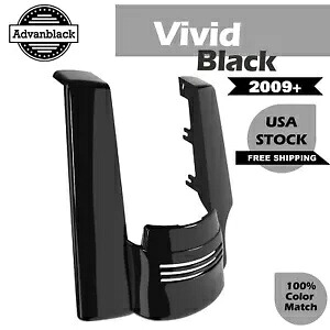 シングルカットアウト ビビッドブラック ストレッチリアフェンダーエクステンション 09+ ハーレーツーリング用 Single Cutout Vivid Black Stretched Rear Fender Extension For 09+ Harley Touring 【並行輸入品】