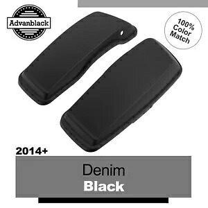 アドバン デニム ブラック ノーマル ストレッチ 拡張サドルバッグ蓋 2014+ ハーレー用 Advan Denim Black Normal Stretched Extended Saddlebag Lids For 2014+ Harley 【並行輸入品】
