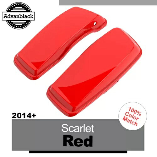 ラグナ オレンジ ノーマル ストレッチ サドルバッグ蓋 ハーレー 2014+ FLTR FLHX用 Laguna Orange Normal Stretched Saddlebag Lids For Harley 2014+ FLTR FLHX 【並行輸入品】