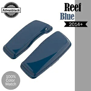 リーフブルー ストレッチサドルバッグ蓋 ハーレーストリート ロードグライド スペシャル 14+用 Reef Blue Stretch Saddlebag Lids For Harley Street Road Glide Special 14+ 【並行輸入品】