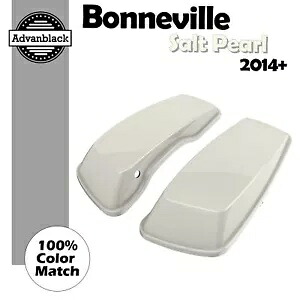 Advanblack ボンネビル ソルト パール ノーマル ストレッチ サドルバッグ蓋 14 歳以上のハーレーに適合 Advanblack Bonneville Salt Pearl Normal Stretched Saddlebag Lids Fits 14+ Harley 【並行輸入品】