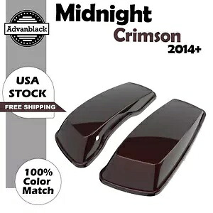 ミッドナイトクリムゾン ノーマルストレッチサドルバッグ蓋はハーレーストリートロード 2014+ に適合 Midnight Crimson Normal Stretched Saddlebag Lids Fits Harley Street Road 2014+ 【並行輸入品】
