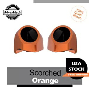 スコーチオレンジ 6.5 インチスピーカーポッド Advanblack および Harley King Tour Pak に適合 Scorched Orange 6.5 inches Speaker Pods Fits Advanblack & Harley King Tour Pak 【並行輸入品】|カスタムパーツ WORLD倉庫