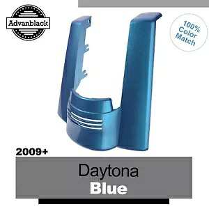 ハーレーツーリングデイトナブルーパールデュアルノーカットストレッチリアフェンダーエクステンション用 For Harley Touring DAYTONA BLUE PEARL Dual Uncut Stretched Rear Fender Extension 【並行輸入品】